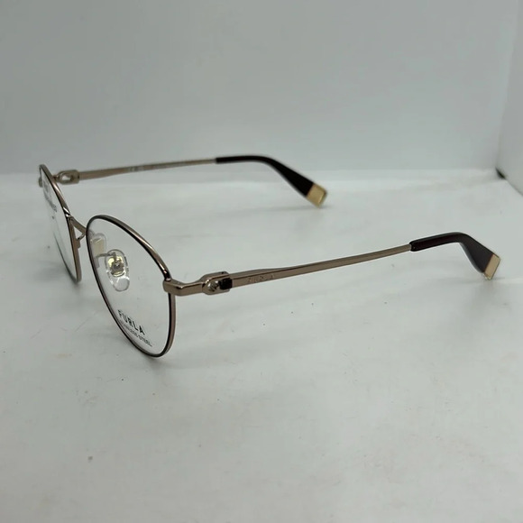 FURLA VFU757K Eyeglasses Frames RX-able Gold NWT - Picture 2 of 7